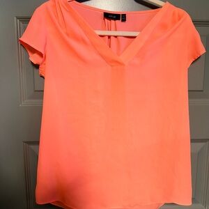 Apt. 9 Coral V-Neck Short Sleeve Blouse